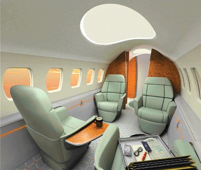 Interior of luxury subsonic