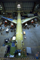 A340 assembly line