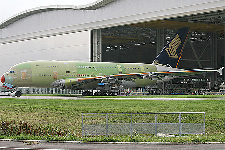 SIA A380 tail