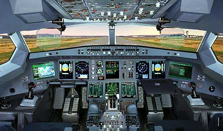 Airbus A350 cockpit W445