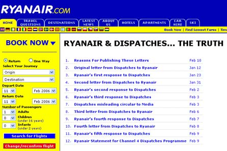 Ryanair Dispatches Truth W445