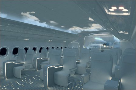 Airbus A380 cabin W445