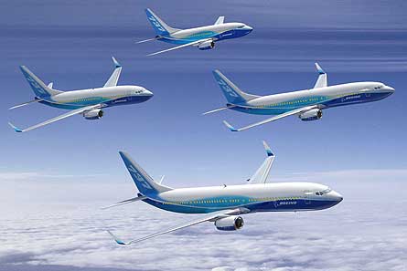 Boeing 737 family with -900ER W445