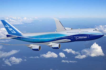 Boeing 747-8 passenger W445