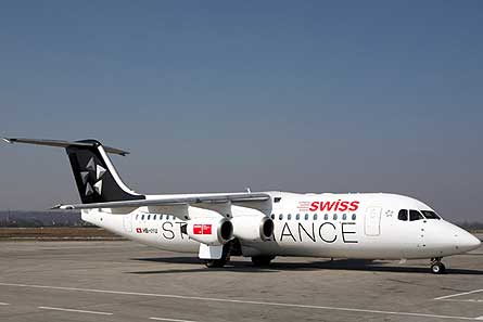 Swiss BAe Avro RJ100 Star W445