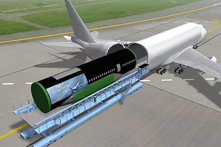 Boeing Larger Cargo Freighter graphic 747-400 W445