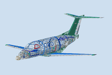 Embraer Phenom 100 drawing 02 W445