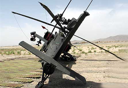 Netherlands Apache Blown over 01 W445
