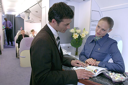 A380 Business First concierge