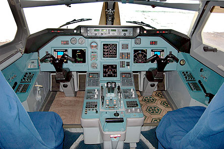 Tu-204 Cargo insider cockpit W445