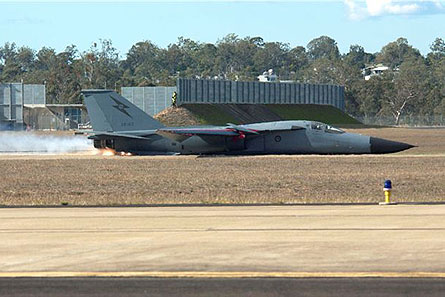 F-111 Oz wheels-up 04 W445