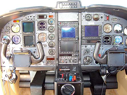 TBM850 cockpit
