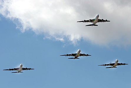 A380 formation four W445
