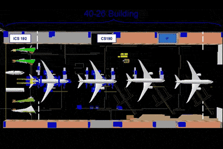 Boeing 787 virtual assembly line W445