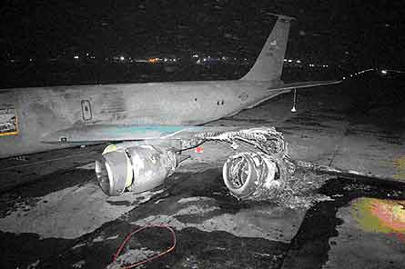 KC-135 Kyrgyz damaged
