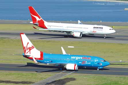 Qantas and Virgin blue