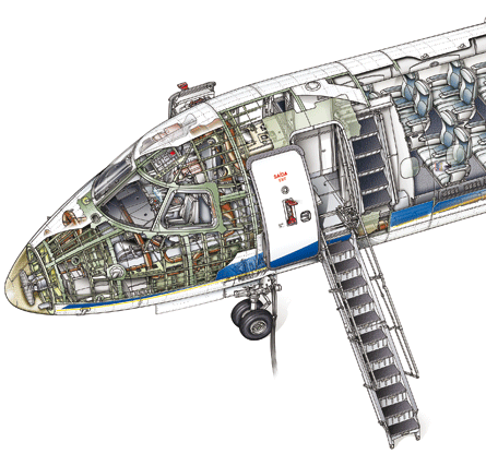 E175 cutaway front end