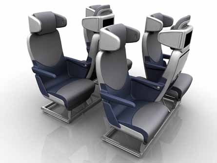 Premium aircraft interiors seats