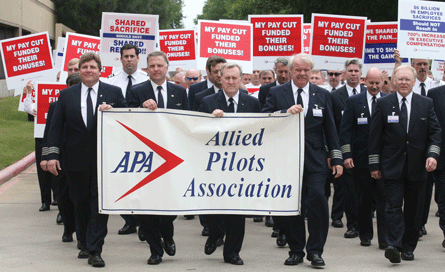 Allied pilots association demonstration