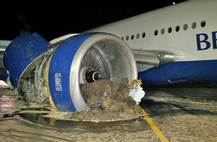 BA Boeing 777 Heathrow crash evidence 