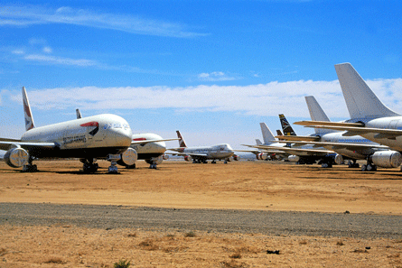 aircraft desert storage