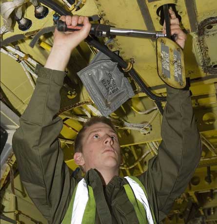 RAF Chinook maintainer