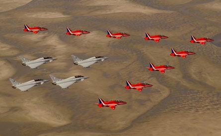 Red Arrows Typhoons 2005