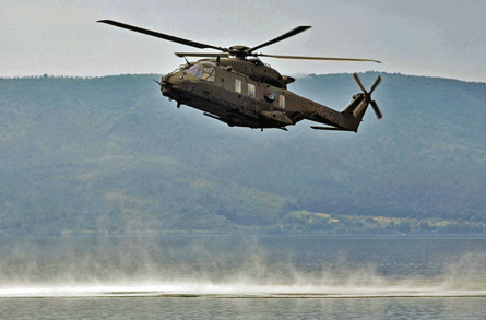NH90-helicopter prior to crash
