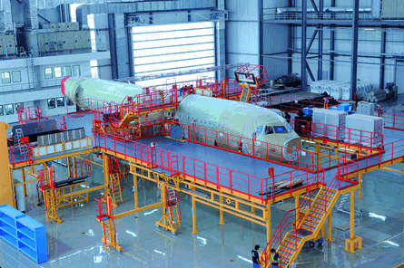 Airbus A320 completion in Tianjin