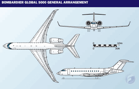 Global 5000 General Arrangement