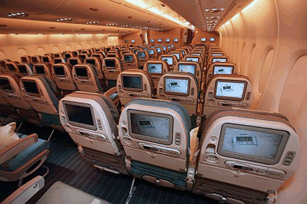 A380 economy interior