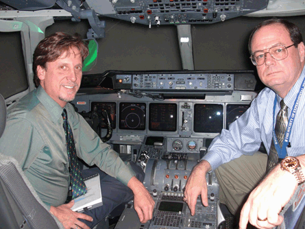 Flight's John Croft at FedEx - MD-11 simulator