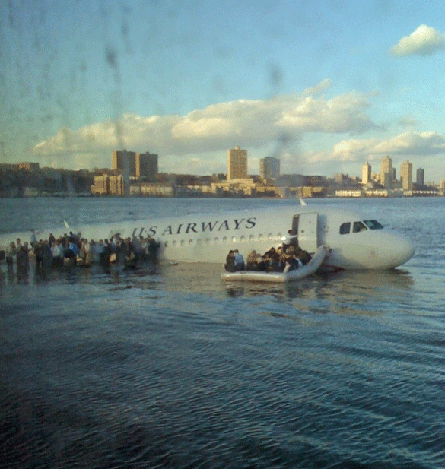 US Airways A320 on the Hudson