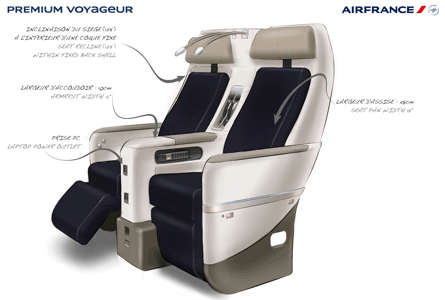 Air France Premium Economy and Economy Cabins get Updated