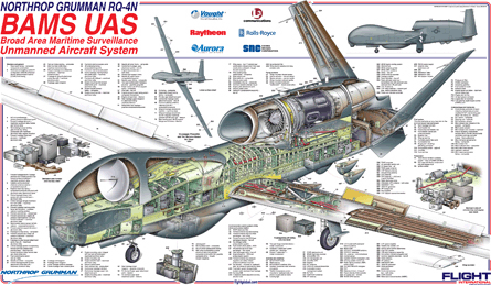 Northrop Grumman BAMS Cutaway