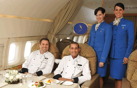 Royal Jet chef's and cabin crew