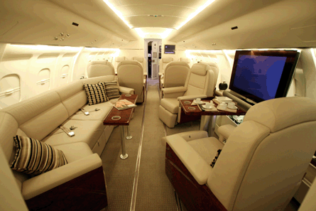 Avro Business jet interior
