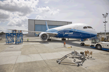 Boeing 787 fuel test