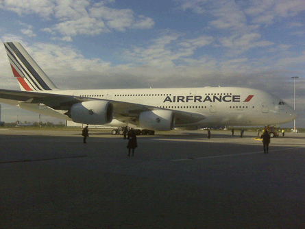 Air France A380 delivery at hamburg