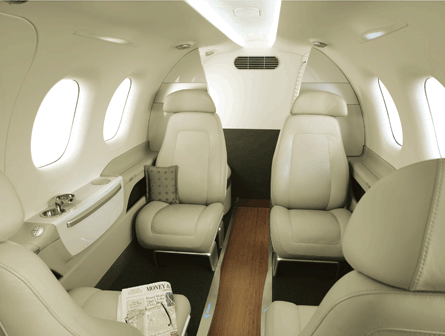 Jet Suite Phenom 100 interior