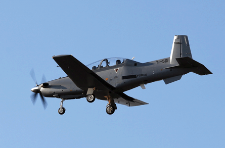 Iraqi air force T-6A trainer