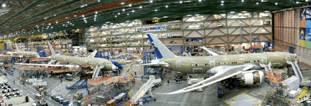 Boeing 787 production line