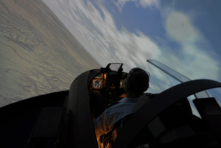 Elbit Systems F-16 simulator