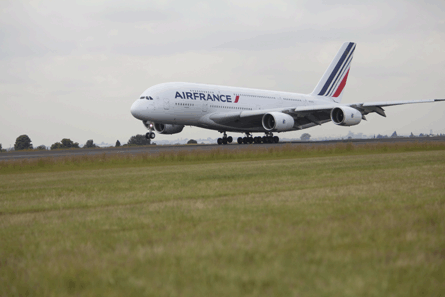 Air France A380 arrives in Johannesburg