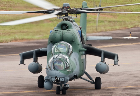 Mi-35 Brazil taxi - Brazilian air force