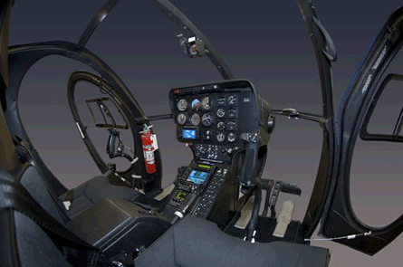 Old MD500 cockpit