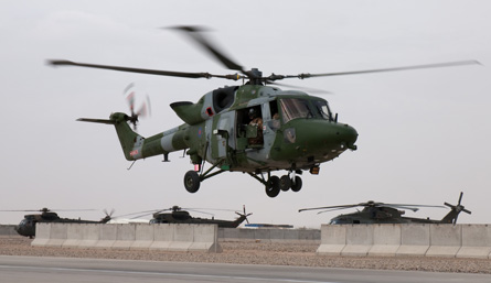 Lynx AH9A Camp Bastion - Crown Copyright