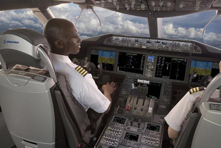 787 simulator, ©Boeing