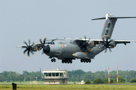 Airbus Military A400M arrives at ILA 2010