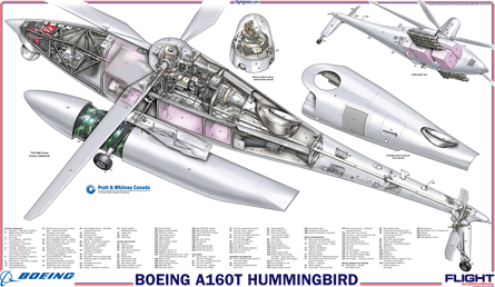 Boeing A160 Hummingbird cutaway